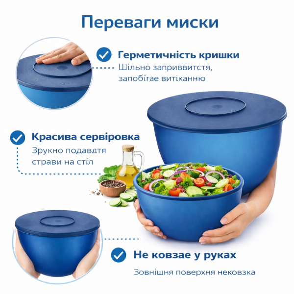 Чаша Чарівність 4,3 л Tupperware синя