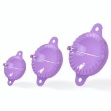 Набор из 3 формочек для лепки пирожков и вареников Fissman 12/8/6 см (8575)