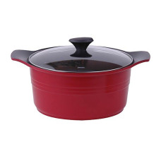 Каструля зі скляною кришкою Fissman ASSORTI 28 см на 7 л (4587)