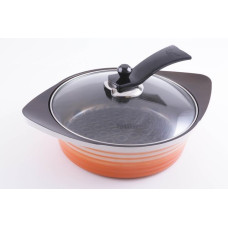 Кастрюля низкая с крышкой Fissman INNOVATION 24x7,6 см/3,6 л (4768)
