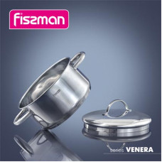 Каструля з кришкою Fissman VENERA 18x9 см на 2,2 л (5202)
