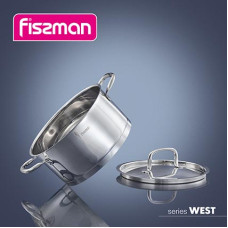 Каструля з кришкою Fissman WEST 24x12 см на 5,4 л (5254)
