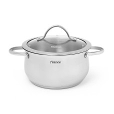 Кастрюля со стеклянной крышкой Fissman VALERY 24x12 см на 5,4 л (5414)