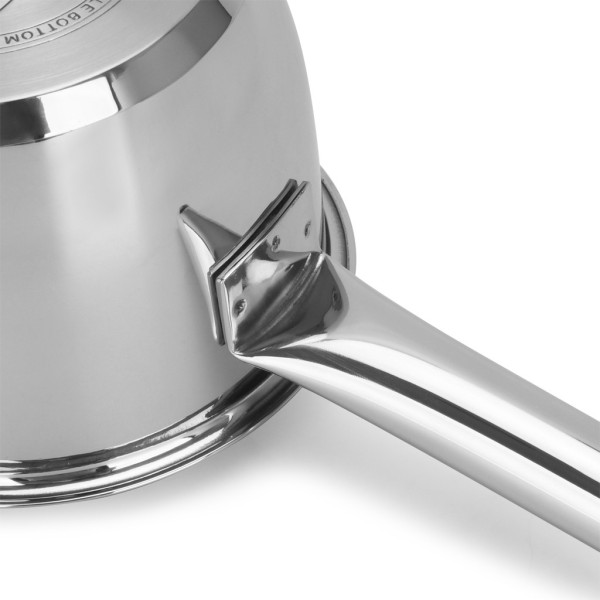 КІвш Fissman LEDA 12x8,5 см / 0,9 л без кришки нержавіюча сталь (5238)