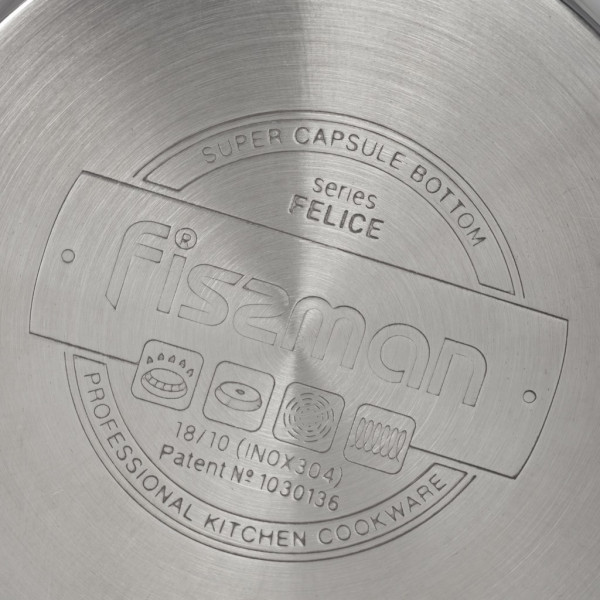 Ківш Fissman FELICE 20x10 см / 3,2 л. без кришки нержавеющая сталь (5336)
