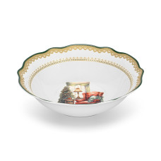 Салатник Fissman 23,5x6,5 см CHRISTMAS EVE порцеляна (13757)
