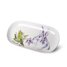 Страва Fissman PROVENCE RABBIT 30х15х2.5 см порцеляна (13957)