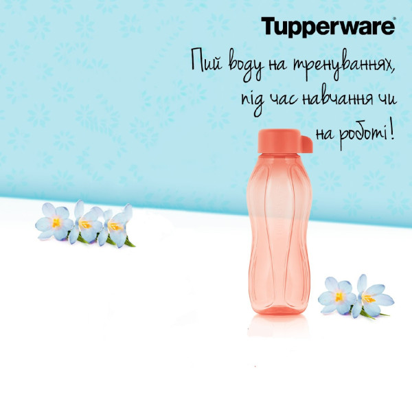 Эко-бутылка 310мл с винтовой крышкой Tupperware красная