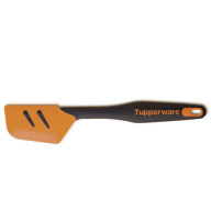 Великий скребок силіконовий Диско Tupperware чорно-жовтогарячий