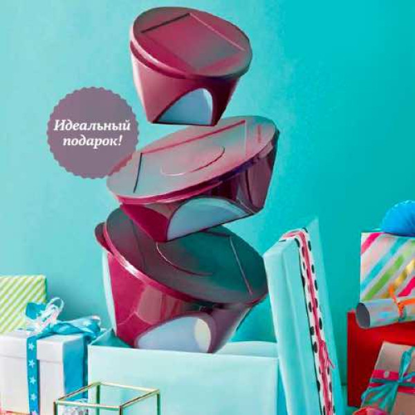 Чаша Аркадия 4,3л Tupperware бордовая