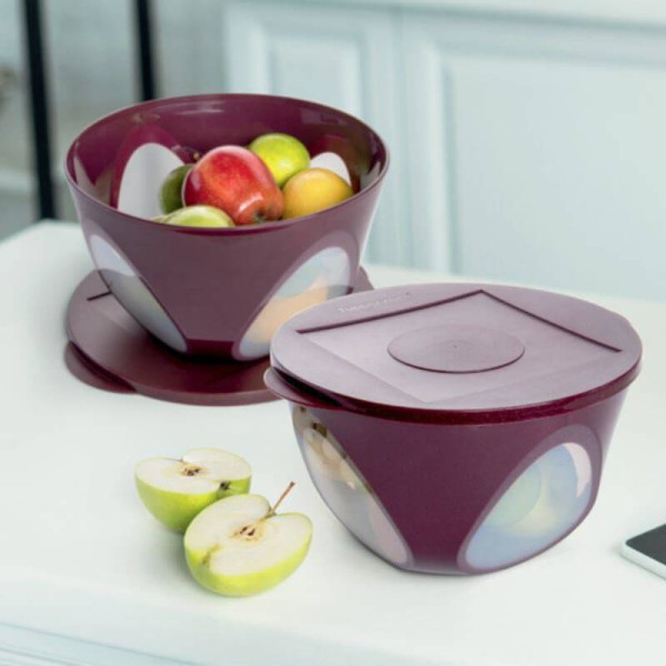 Чаша Аркадия 4,3л Tupperware бордовая
