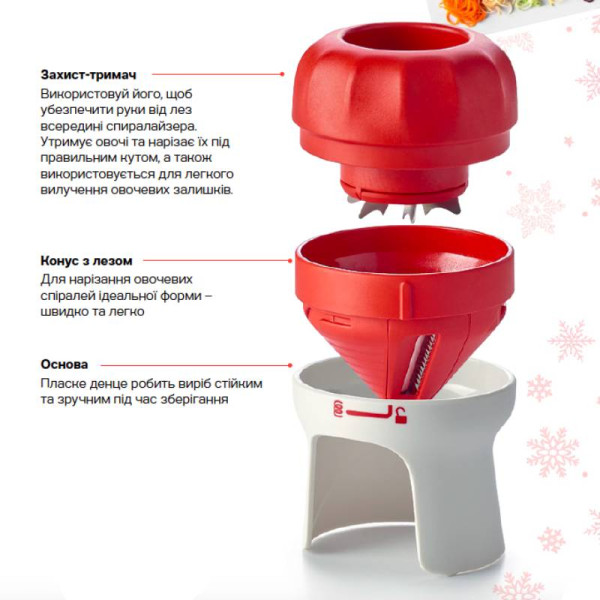 Терка спіралайзер Турбо Tupperware