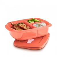 Нова хвиля для НВЧ 1л з роздільниками прямокутна Tupperware червона