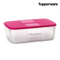 Контейнер Система холодильник 1,5л Tupperware із рожевою кришкою