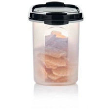 Компактус овальний 1,1л Tupperware із чорною кришкою