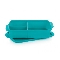 Ланч-бокс Перекус із роздільником Tupperware 1л герметичний бірюзовий