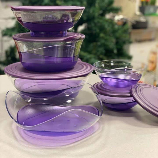 Чаша Элегантность 3,2л Tupperware фиолетовая