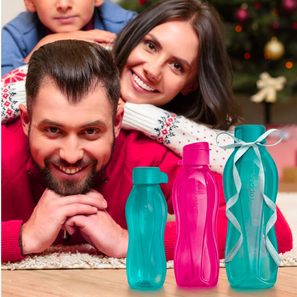 Эко-бутылка 0,75л с винтовой крышкой Tupperware изумрудная