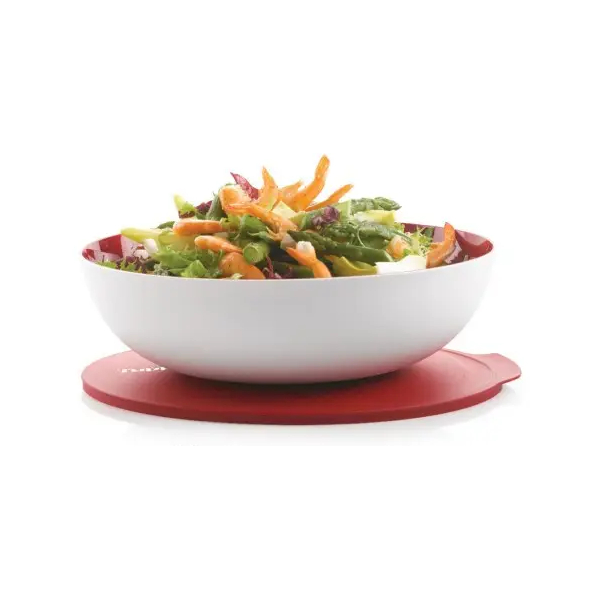 Чаша Алегро 1,5л Tupperware червоно-біла