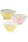 Набор чаш Брауни Tupperware 3шт разноцветные