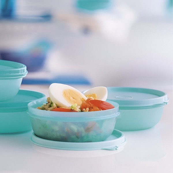 Набір герметичних чаш Хіт-парад 300мл Tupperware 3 шт бірюза