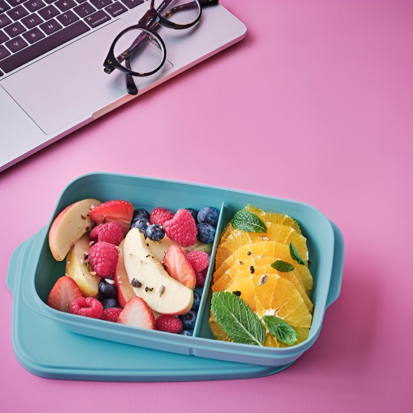 Контейнер із роздільником блакитний Tupperware