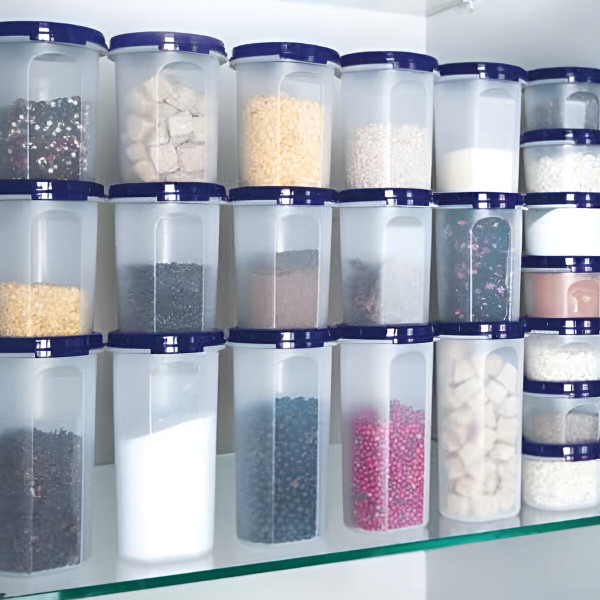 Компактус для сыпучих 440 мл с синей крышкой Tupperware 