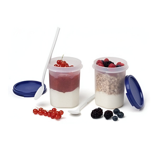Компактус для сыпучих 440 мл с синей крышкой Tupperware 
