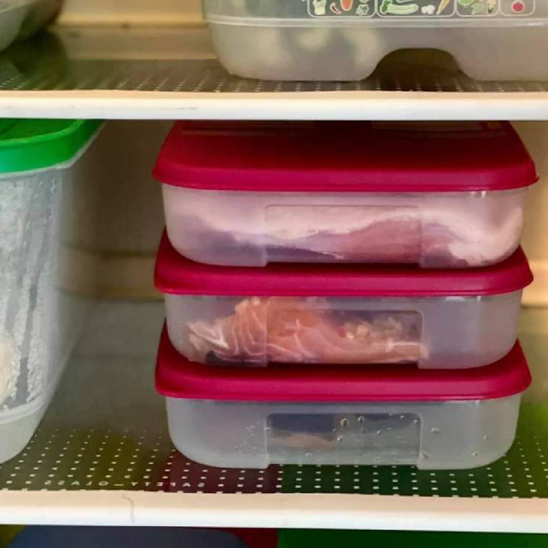 Контейнер Система холодильник 650мл Tupperware із червоною кришкою